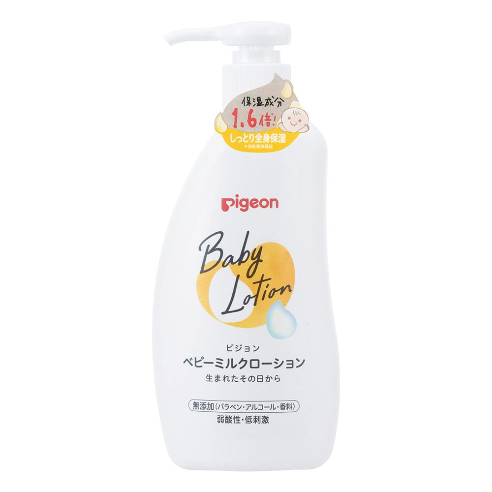 Baby Milk Lotion with Ceramide NP, Paraben-Free, Alcohol-Free and Fragrance-Free Moisturizing Lotion for Newborn Skin, 300 g Pump Bottle