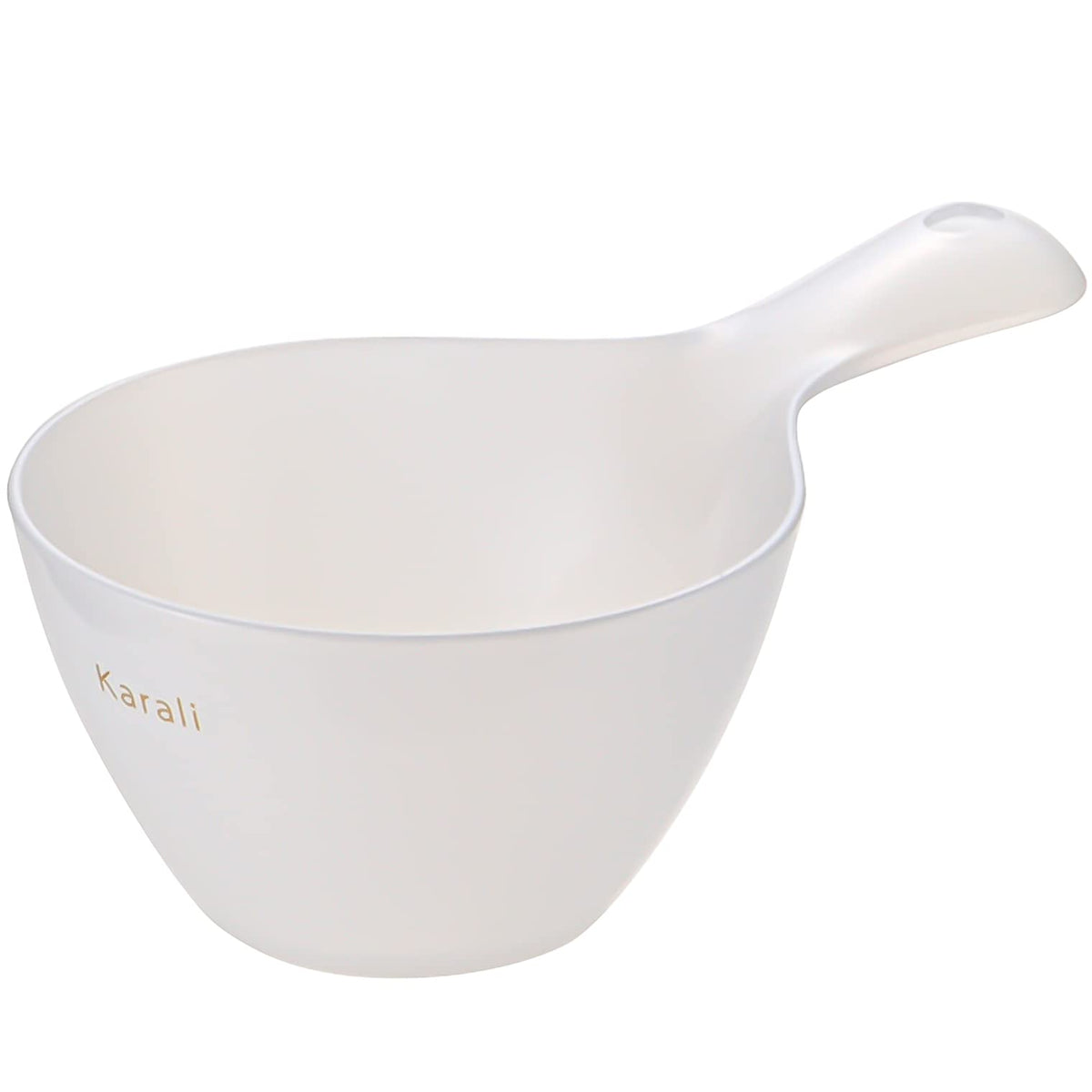 Richell Karari Hand Bowl 1 L, Antibacterial PET Bath Bowl with Handle and Hook Hole, 15.5 x 26.5 x 10 cm in Milky Pink, Blue, Green or White, Made in Japan