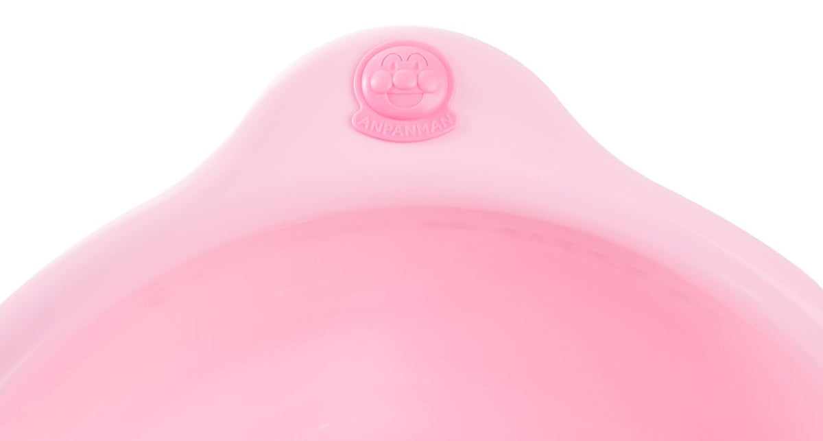 OSK Soreike! Anpanman Wash Bowl BA-13 Pink or White, 2.0 L Children's Bath Bowl 21.5 x 23.7 x 9.7 cm, Polypropylene, Made in Japan