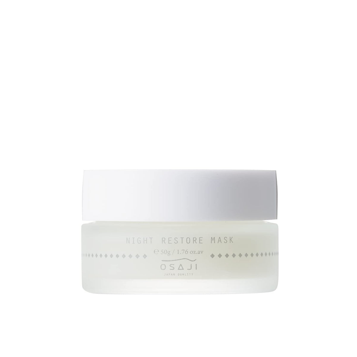 OSAJI Night Restore Mask 50 g, Sleeping Face Mask for Dry and Sensitive Skin with Grape Fruit Extract and an Ylang-Ylang and Frankincense Scent