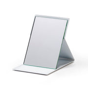 Horiuchi Mirror Pro-Model Folding Standing Mirror, Frameless Lightweight Makeup Mirror in S, M, L and LL Sizes, White or Black, Made in Japan