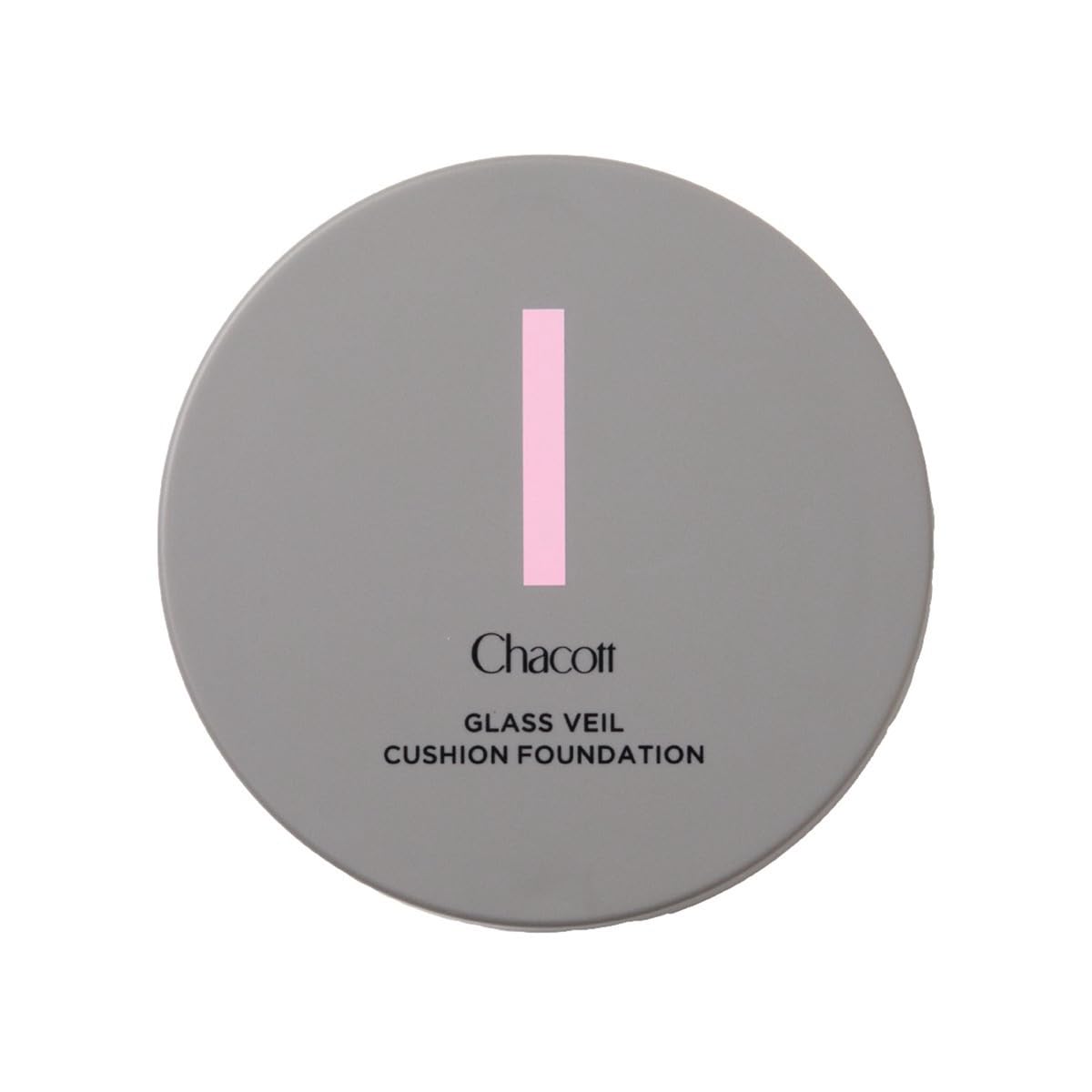 Chacott Glass Veil Cushion Foundation Case — Gray Compact with Mirror