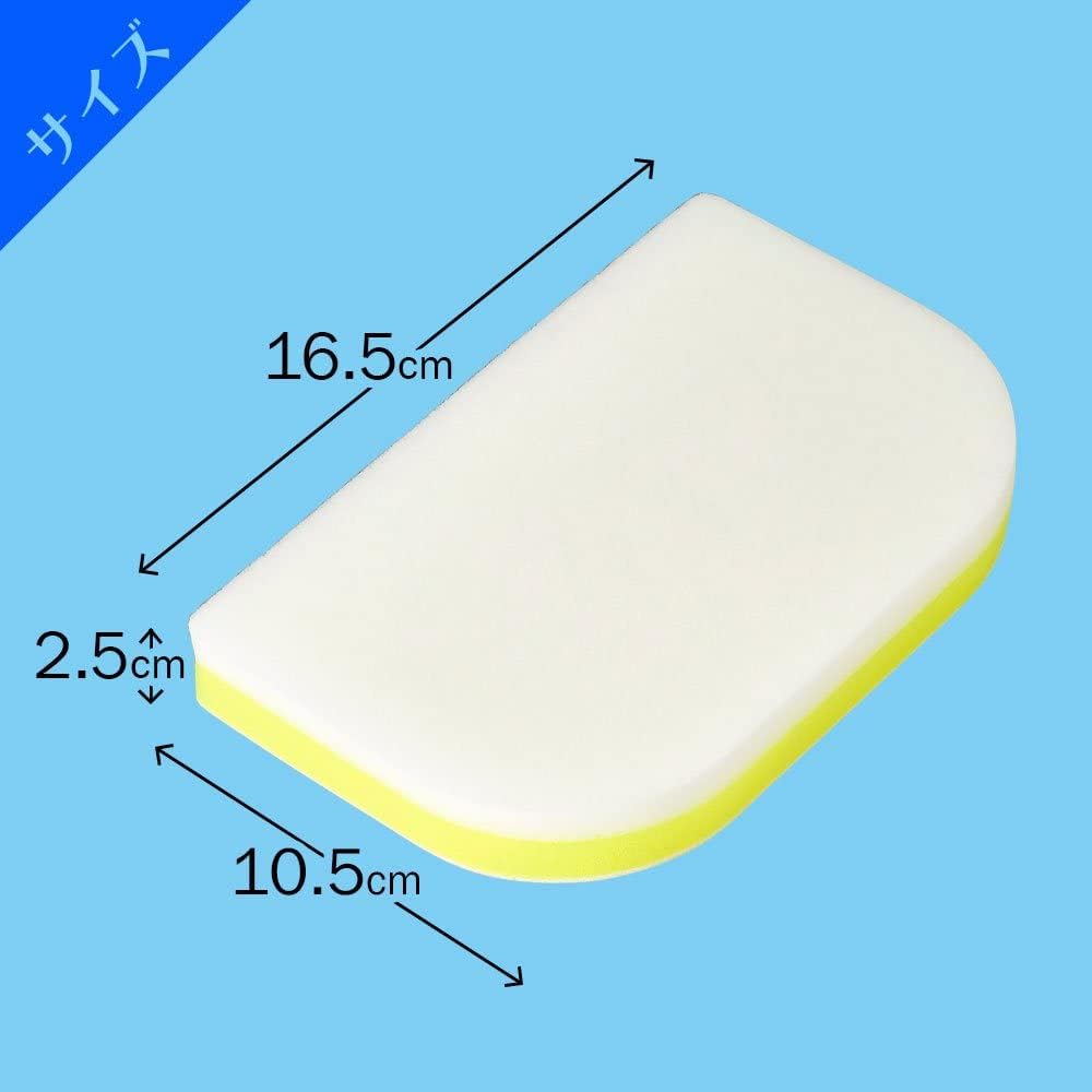 LEC Gekiochi-kun Bath Melamine Sponge Spare, Replacement Head for S-796 and S-797 Bath Cleaners, 16.5 x 10.5 x 2.5 cm, 1, 2 or 4 Spares