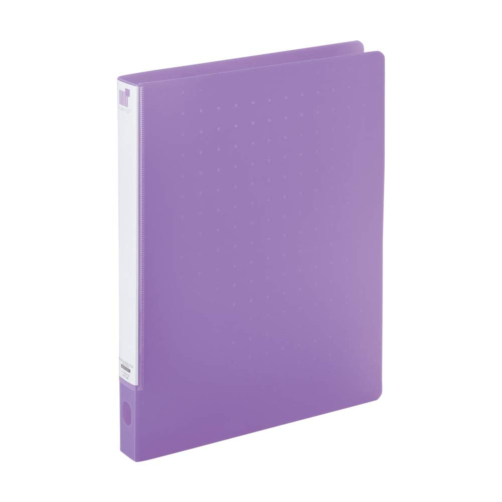 Lihit Lab Punchless File F7032, One-Touch Lever Clamp Binder A4-S for 160 Sheets, PP Cover with Finger Hole, 28 x 245 x 306 mm, 176 g, 7 Colours