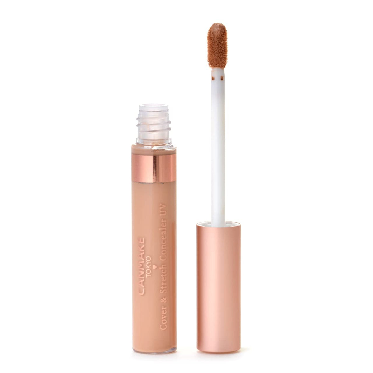 Canmake Cover and Stretch Concealer UV, Waterproof Liquid Concealer SPF30 PA++ for Spots, Dark Circles and Pores, 7.5 g