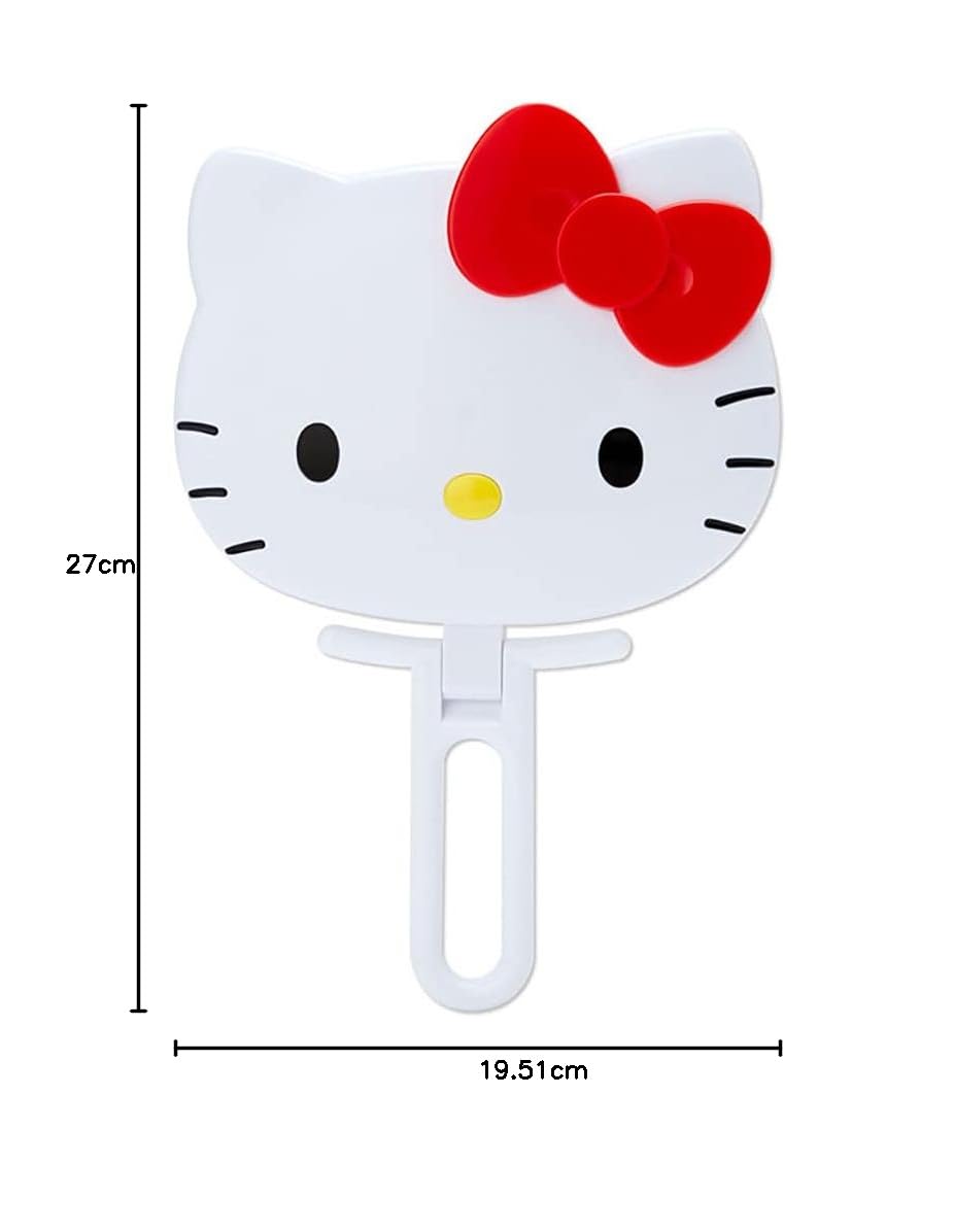 Sanrio Character Face-Shaped Folding Hand Mirror, Stand Mirror, 6 Characters