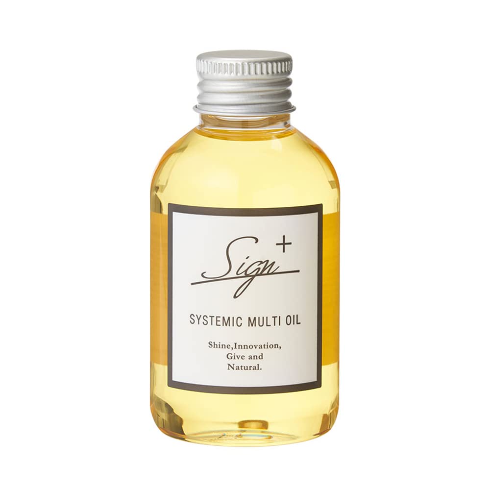 Sign Systemic Multi Oil 120 mL, Hair, Body and Hand Oil with Shea Butter and Rice Bran Oil for Wet-Look Styling and Whole-Body Care, Citrus Orange Scent