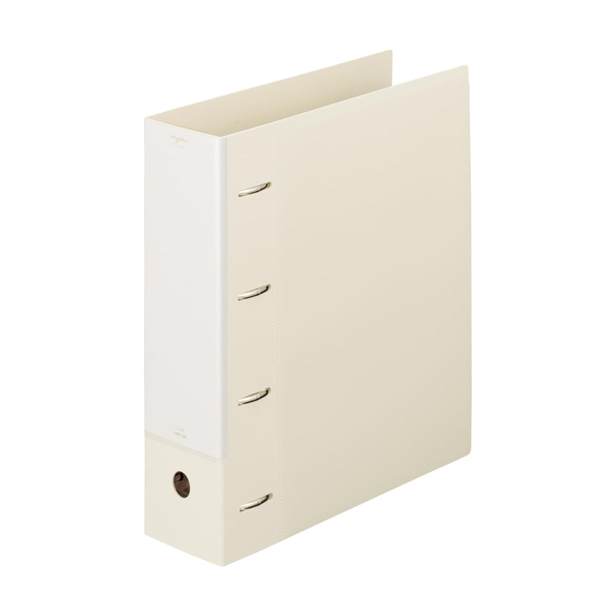 Lihit Lab Collection Ring File, Mini, A5, A5 Wide, A4, A4 Wide or A4 Super-Wide with 2 or 4 Rings and Polypropylene Cover for Cards, Photos and Papers, Jet Black or Milky White