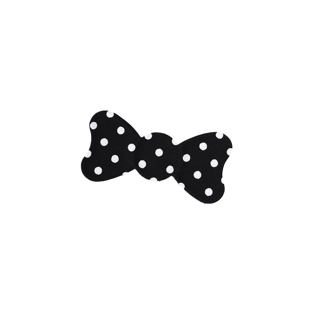 Standard Series No-Crease Hair Clip for Bangs, Made in Japan, Dot, Check and Stripe Ribbons in Mini, Middle and Large Sizes