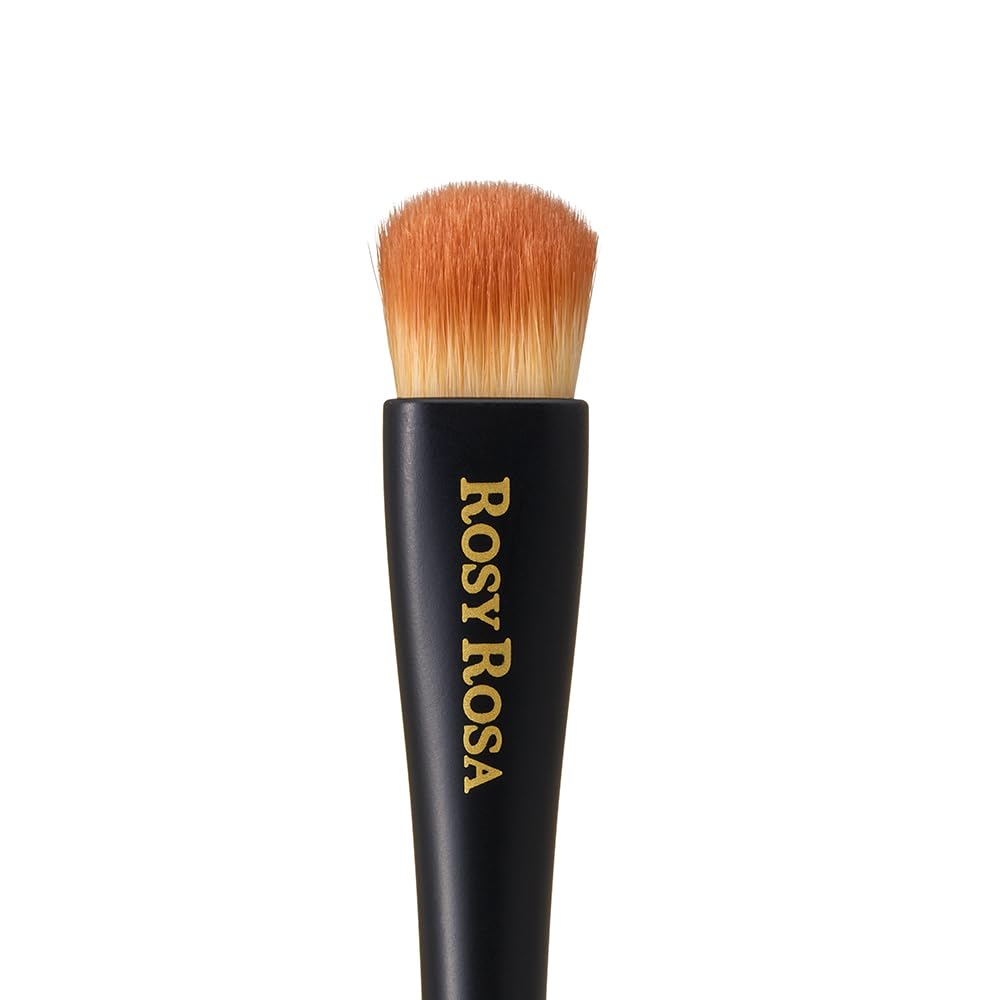 Rosy Rosa Multi-Use Makeup Brush with Ergonomic Handle, Point, Face, Shadow or Base Brush for Eyeshadow, Powder, Highlight and Foundation