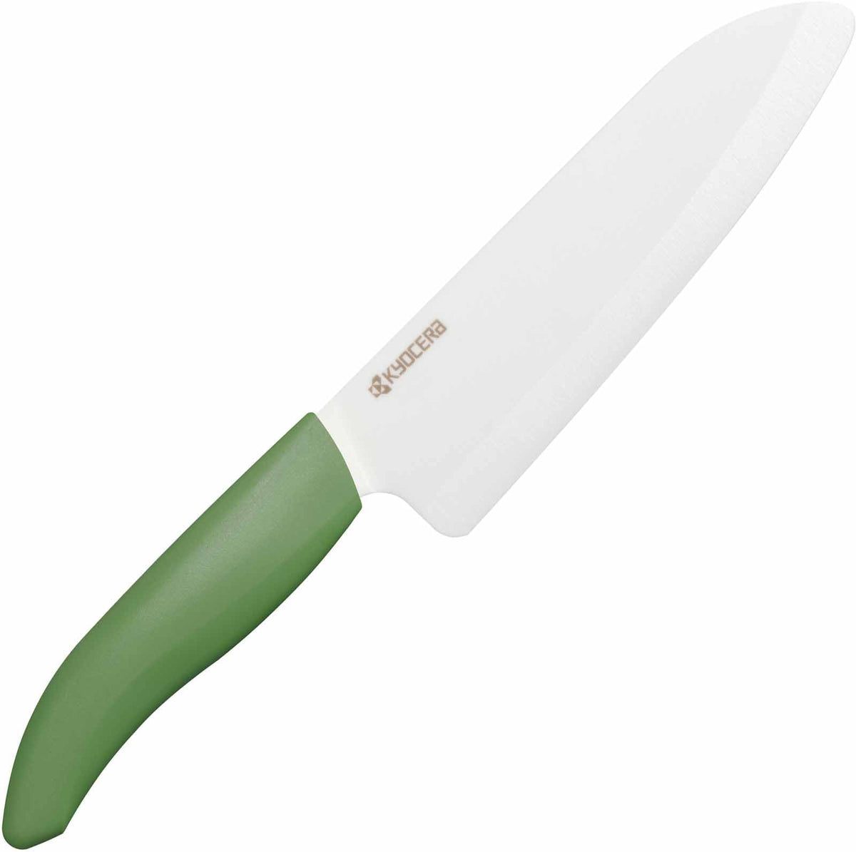 KYOCERA Bio-Resin Handle Ceramic Santoku Knife 16 cm — 5 Colours