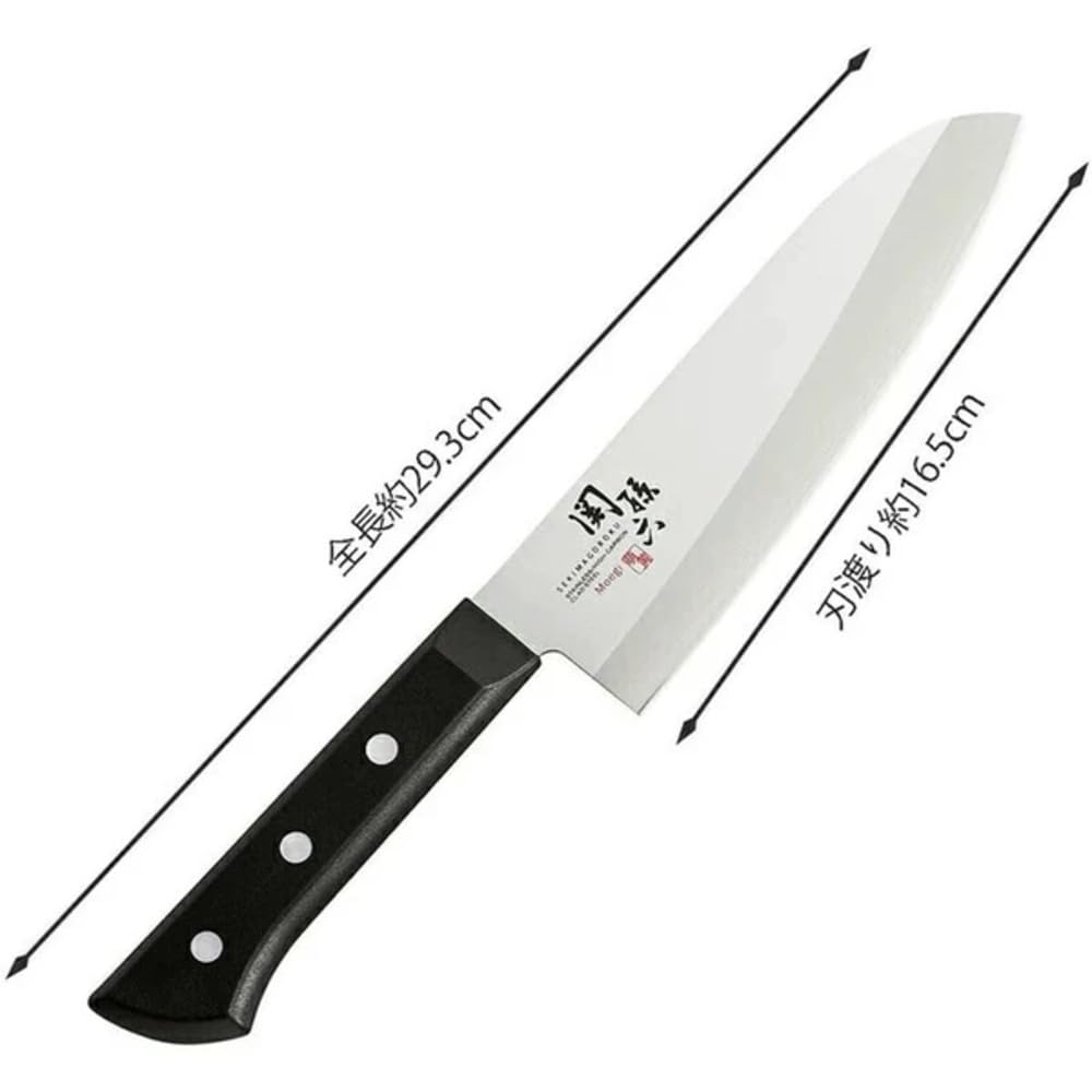 KAI Seki Magoroku Moegi Stainless Three-Layer Santoku Knife 165 mm (AE2900)