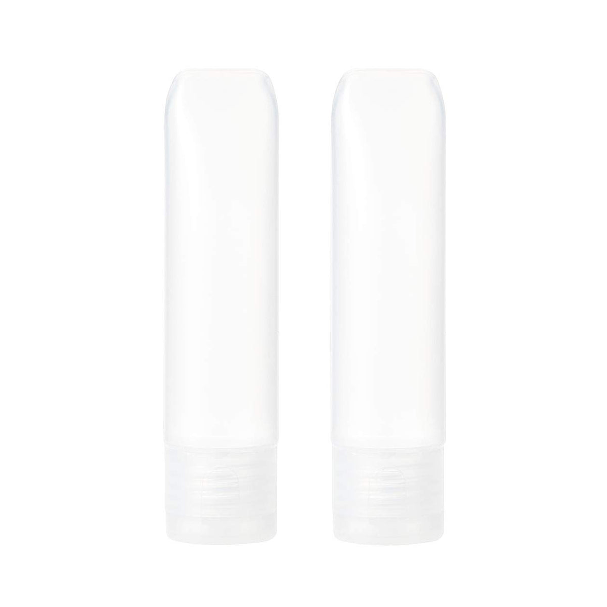 Muji Polyethylene Petit Tube S, Pack of 2, Small Refillable Travel Squeeze Tubes for Cream and Lotion, Made in Japan