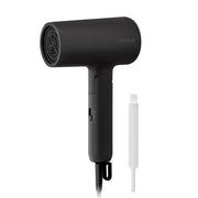 Iris Ohyama Ion Hair Dryer IDR-AZ103-B, Lightweight 380 g Folding Dryer with 1200 W, 2.0 m3 per Minute Airflow and Negative Ions, Black