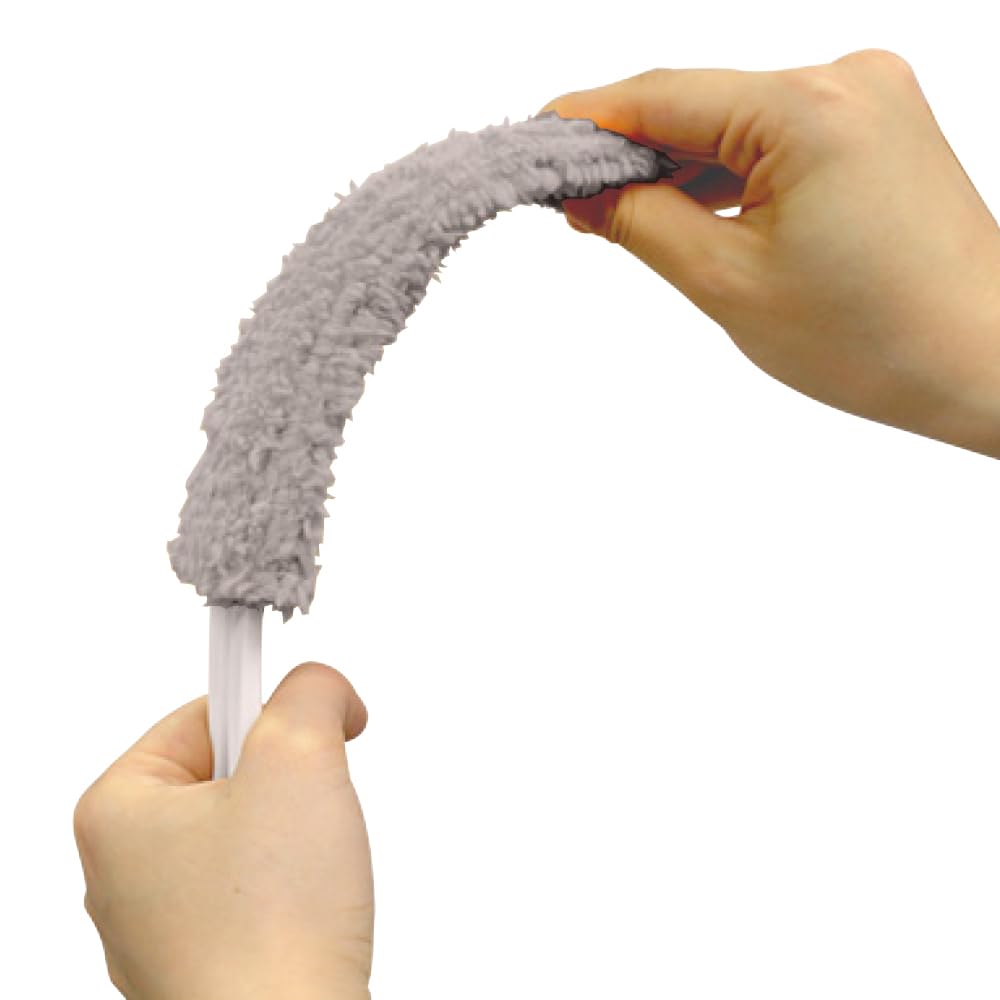 Azuma Air Conditioner Gap Cleaner Body, Washable Mop Head Wipes Mould and Dust from Vents and Louvres, About 15.5 cm Head, Grey