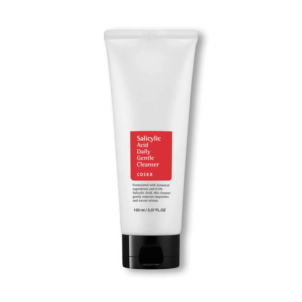 COSRX Salicylic Acid Daily Gentle Cleanser, 0.5% Salicylic Acid Tea Tree Face Cleanser, 150 mL