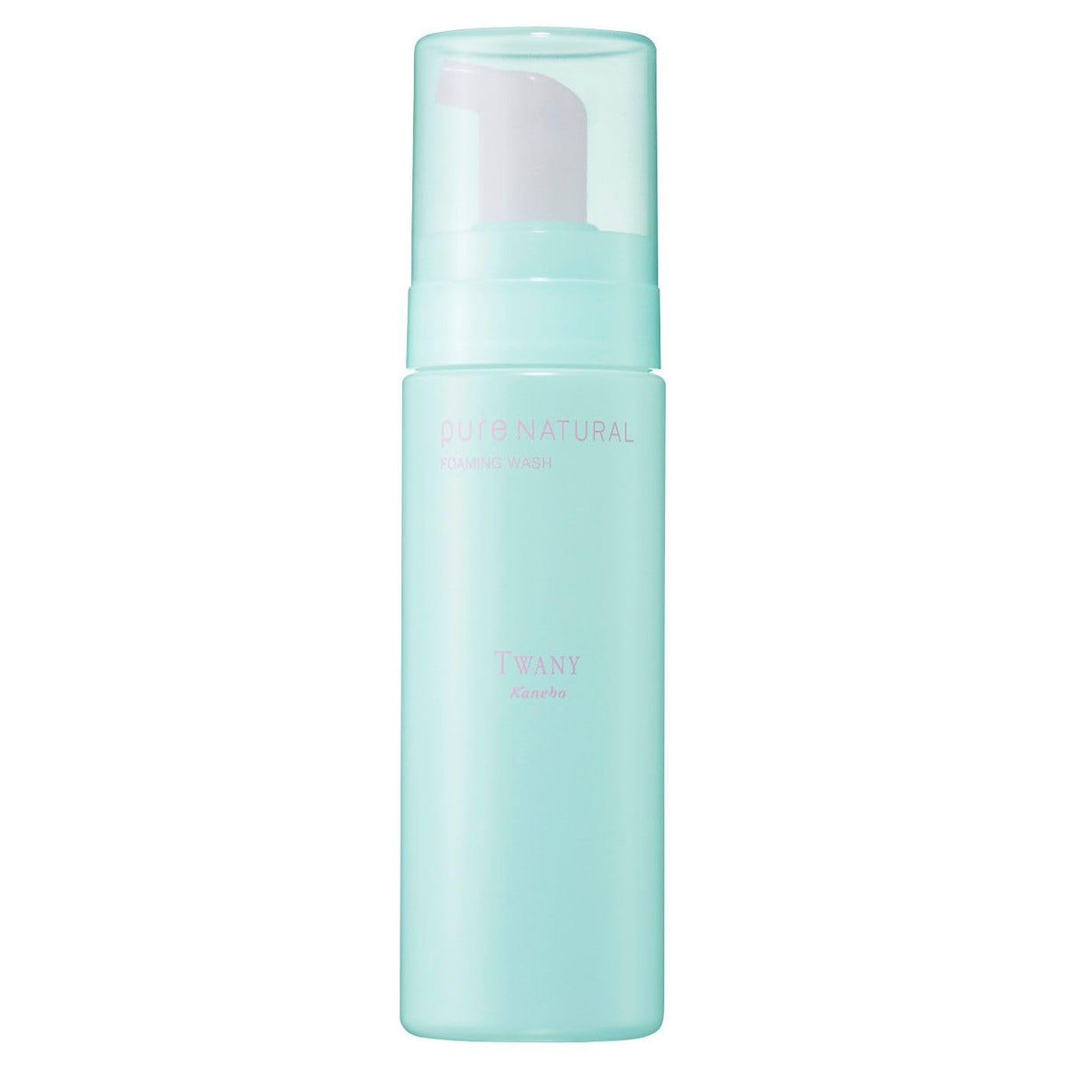 Kanebo Twany Pure Natural Foaming Wash, No-Lather Foam Face Wash, Fragrance-Free and Colourant-Free, 150 mL