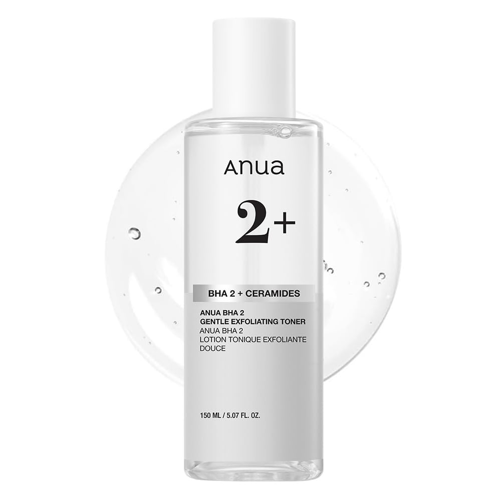Anua BHA 2% Gentle Exfoliating Toner, Salicylic Acid and Tea Tree Toner with Six Ceramides, 150 mL