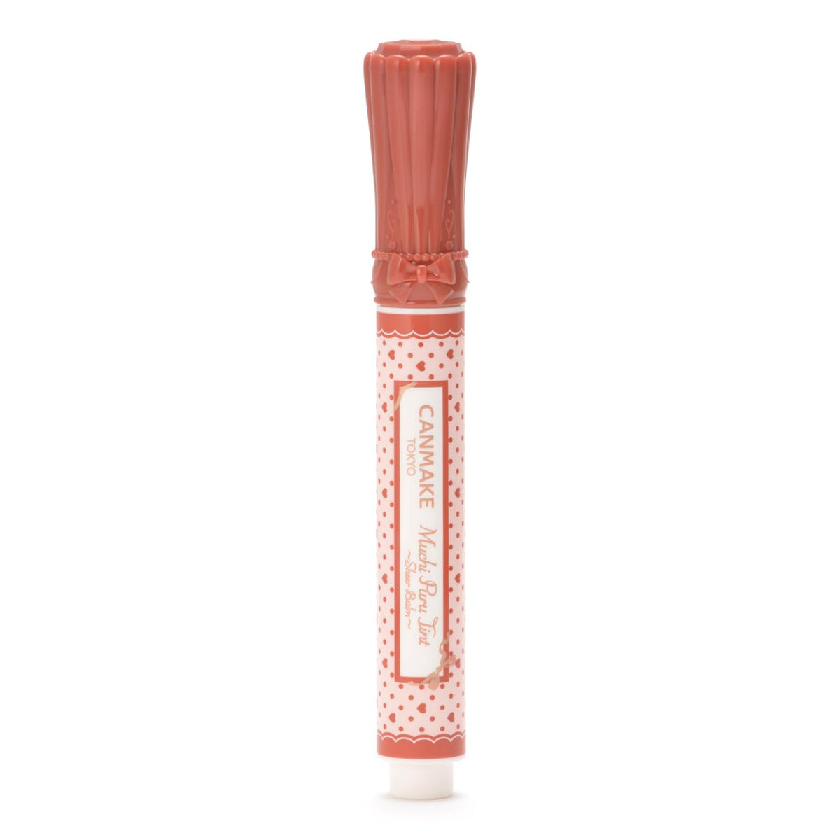 Canmake Muchi Puru Tint Sheer Balm S03 Apple Tea, Sheer Glossy Lip Tint with Plumping Make-Up Effect and Cooling Feel