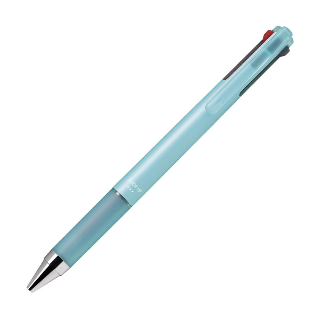 PILOT Juice Up 3 Three-Colour Ballpoint Pen 0.4 mm, Slide-Lever Black Red Blue Water-Based Pigment Ink, Resin Barrel with Rubber Grip, 144 mm, Black, Midnight, Silver, White, Coral or Mint