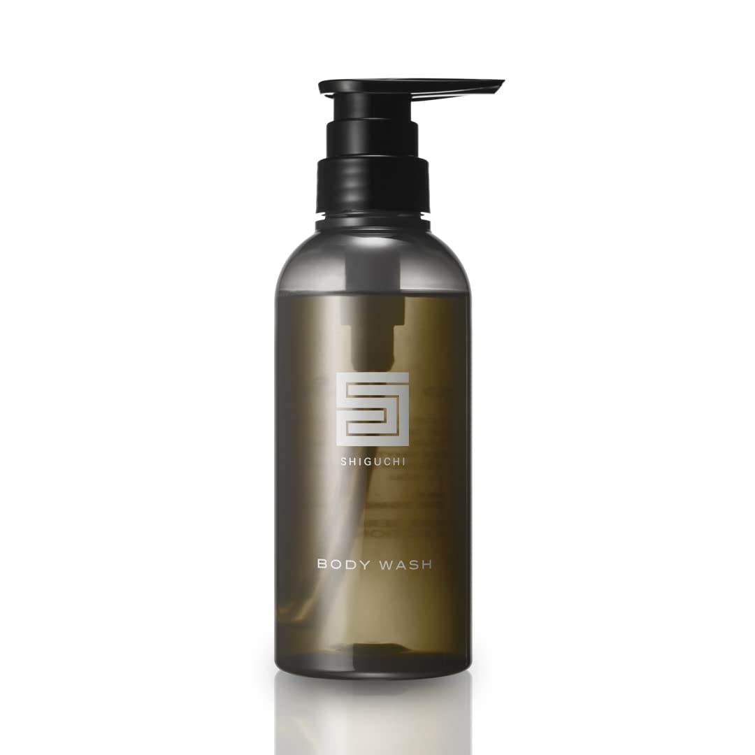 CHRONO CHARME Shiguchi Collection Body Wash, Hotel-Amenity Body Soap with White Grape Moisturiser and Hyaluronic Acid, Lemon and Cedarwood Aroma, 300 mL