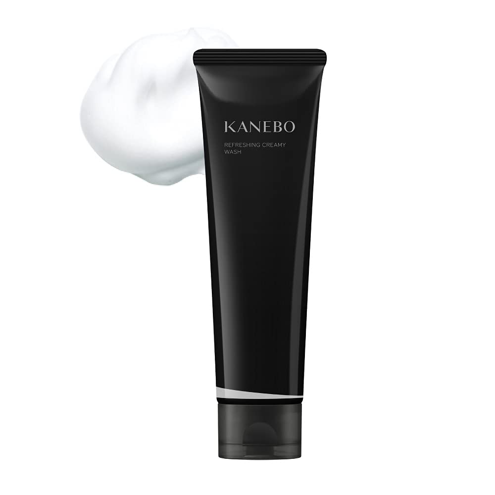 KANEBO Refreshing Creamy Wash a, Cream-Type Face Wash with Quick, Dense Foam, 130 g