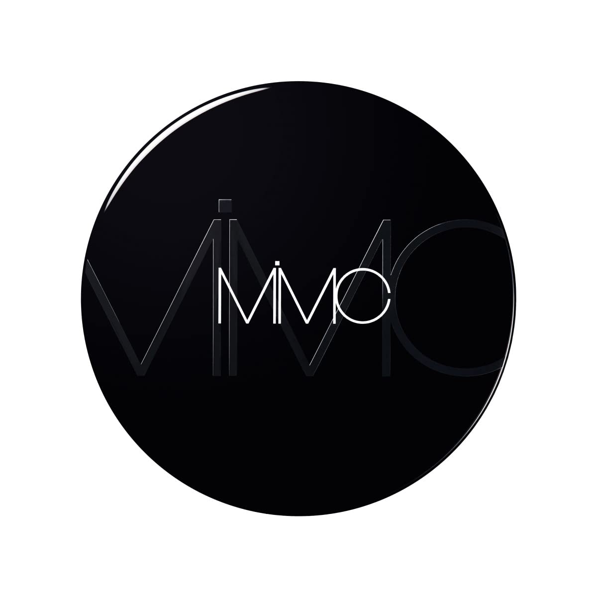 MIMC Mineral Liquid Leaf Foundation Case, Round Black Compact Case for the Liquid Leaf Foundation Refill, Model M1ZA-02020
