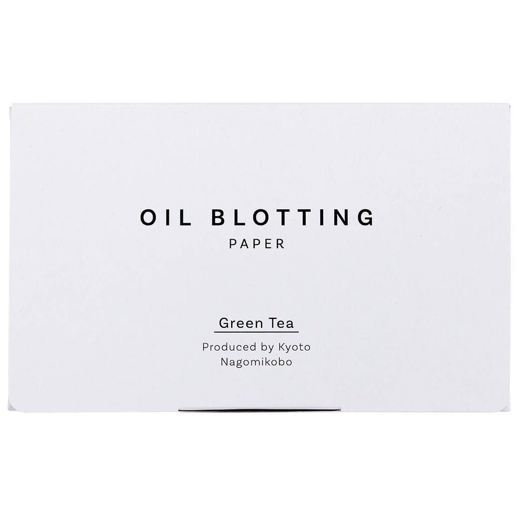 Japanese Oil Blotting Paper, 100 Sheets per Box, Mino Washi, Green Tea or Black Charcoal, Pack of 1 or 2, Made in Japan