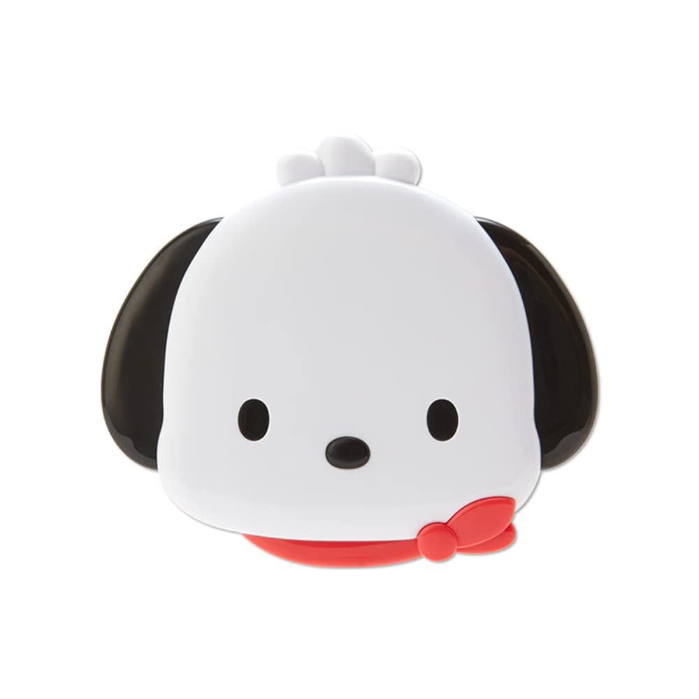 Sanrio Character Face-Shaped Folding Mirror and Comb Set, Compact Pocket Mirror, 7 Characters