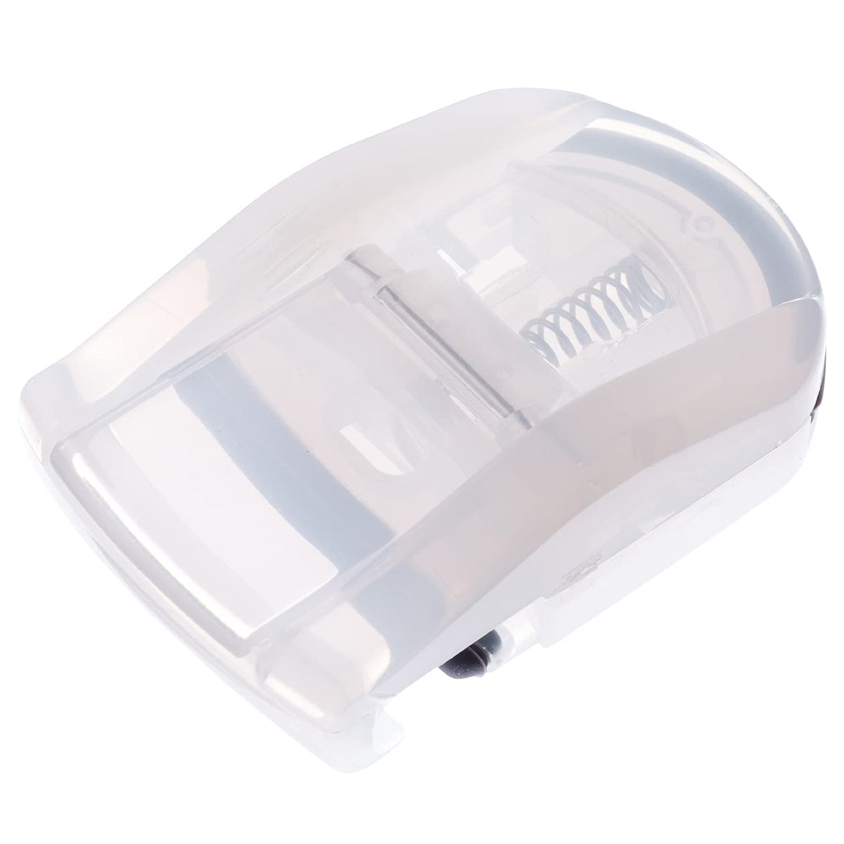 MUJI Portable Eyelash Curler, Compact Clear Curler with Replacement Rubber