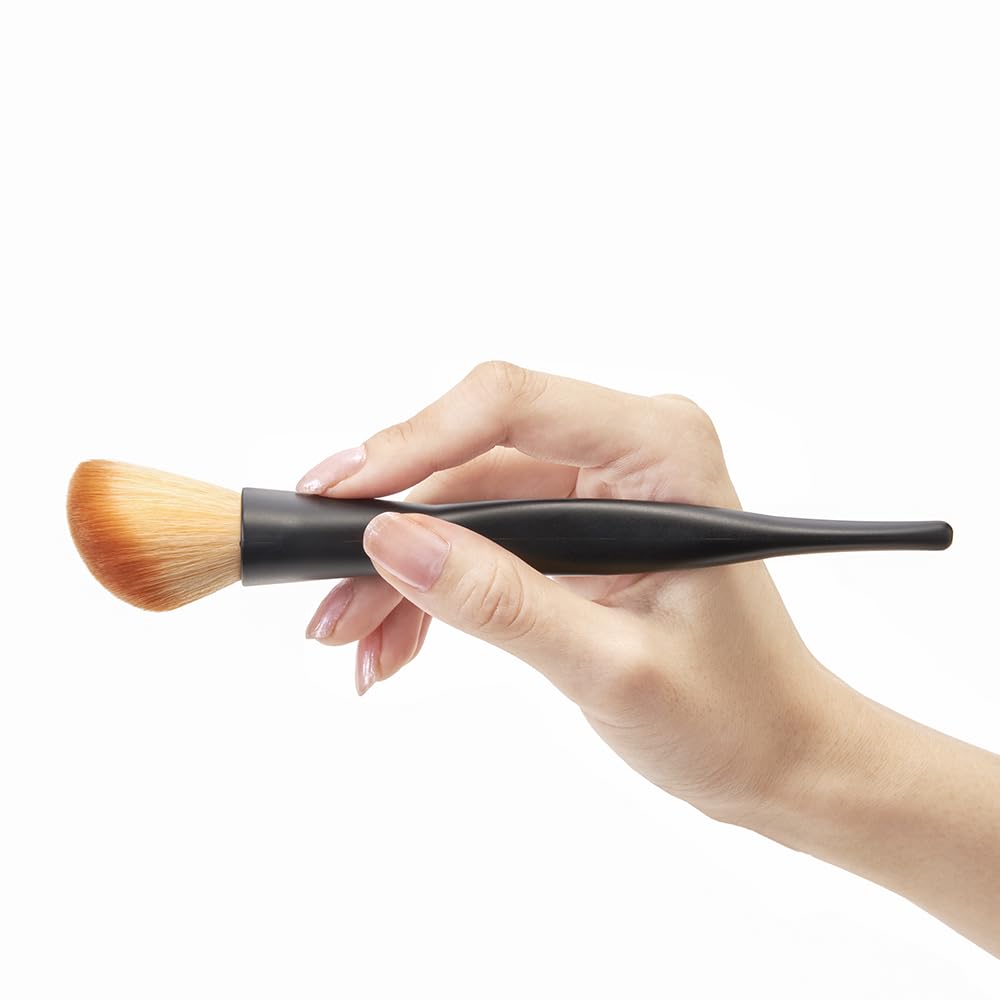 Rosy Rosa Multi-Use Face Brush, Soft Fluffy Oval Makeup Brush for Powder, Cheek, Highlight and Shading with Ergonomic Handle