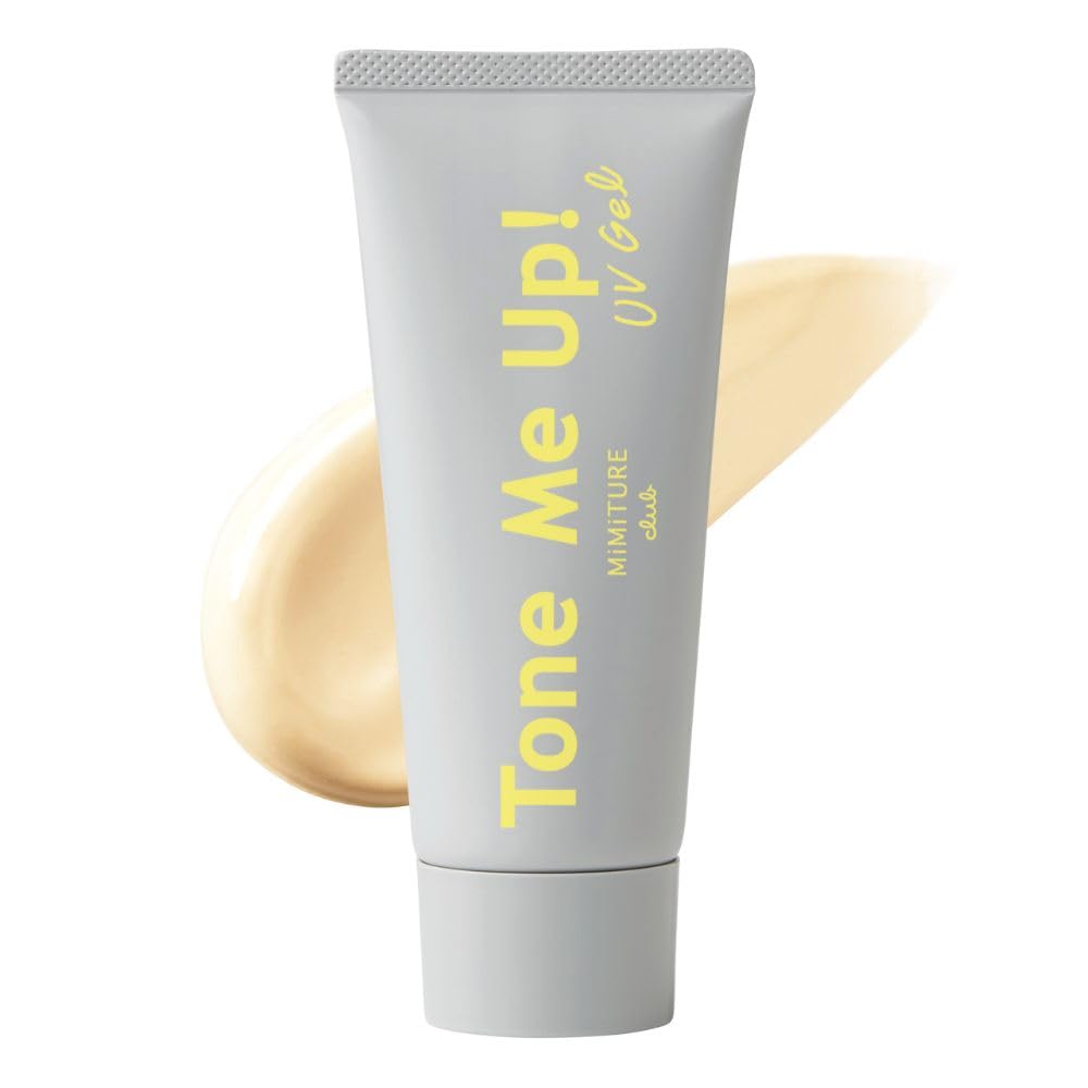 Club MiMiTURE Tone Me Up UV Gel, SPF50+ PA++++ Tone-Up Sunscreen for Face and Body, Alcohol-Free, 80 g