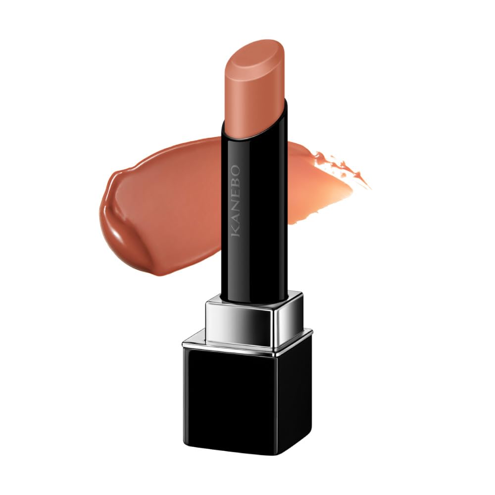 Kanebo Rouge Star Vibrant V09 Innocent Mood, Glossy Long-Wearing Moisturising Lipstick 3.7 g in a Black Case