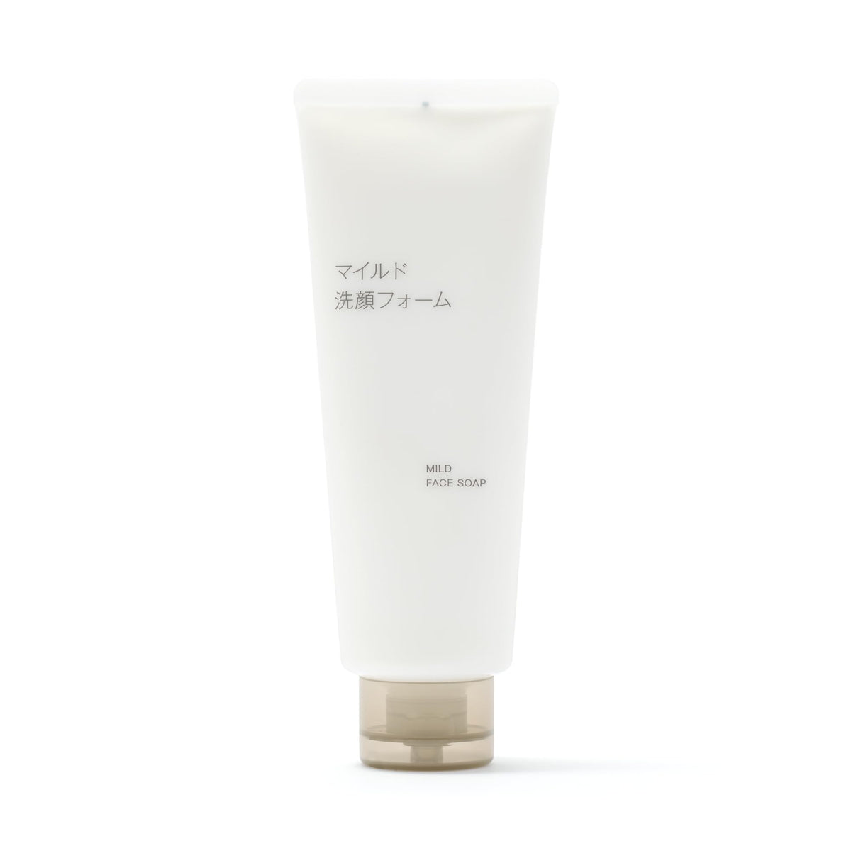 MUJI Mild Face Soap Facial Cleansing Foam, Fragrance-Free Face Wash with Hyaluronic Acid and Ceramide, 150 g and 220 g Tubes