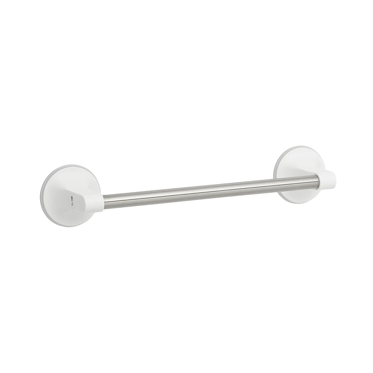 LEC Suction Towel Bar with Auxiliary Plate, Rust-Resistant Stainless Steel Bar for Bathrooms and Washrooms, Holds 1 kg, 26.5 cm Mini or 44 cm