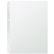 PLUS Pocket Refill RE-161PA, 87-700, A4 One-Pocket Clear Sheet Protectors for 2, 4 and 30 Hole Binders, 302 x 231 mm, 0.07 mm Polypropylene, Pack of 100