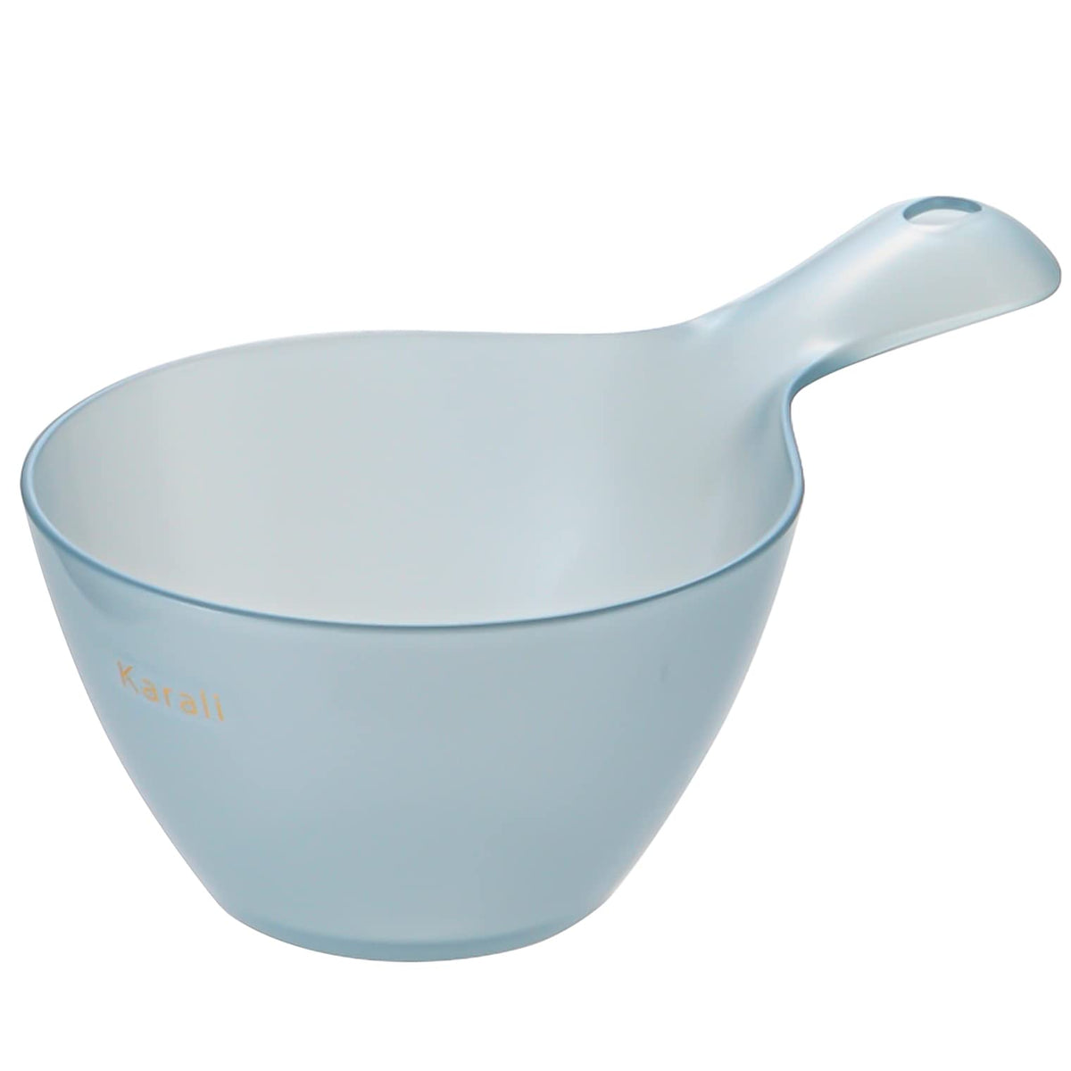 Richell Karari Hand Bowl 1 L, Antibacterial PET Bath Bowl with Handle and Hook Hole, 15.5 x 26.5 x 10 cm in Milky Pink, Blue, Green or White, Made in Japan