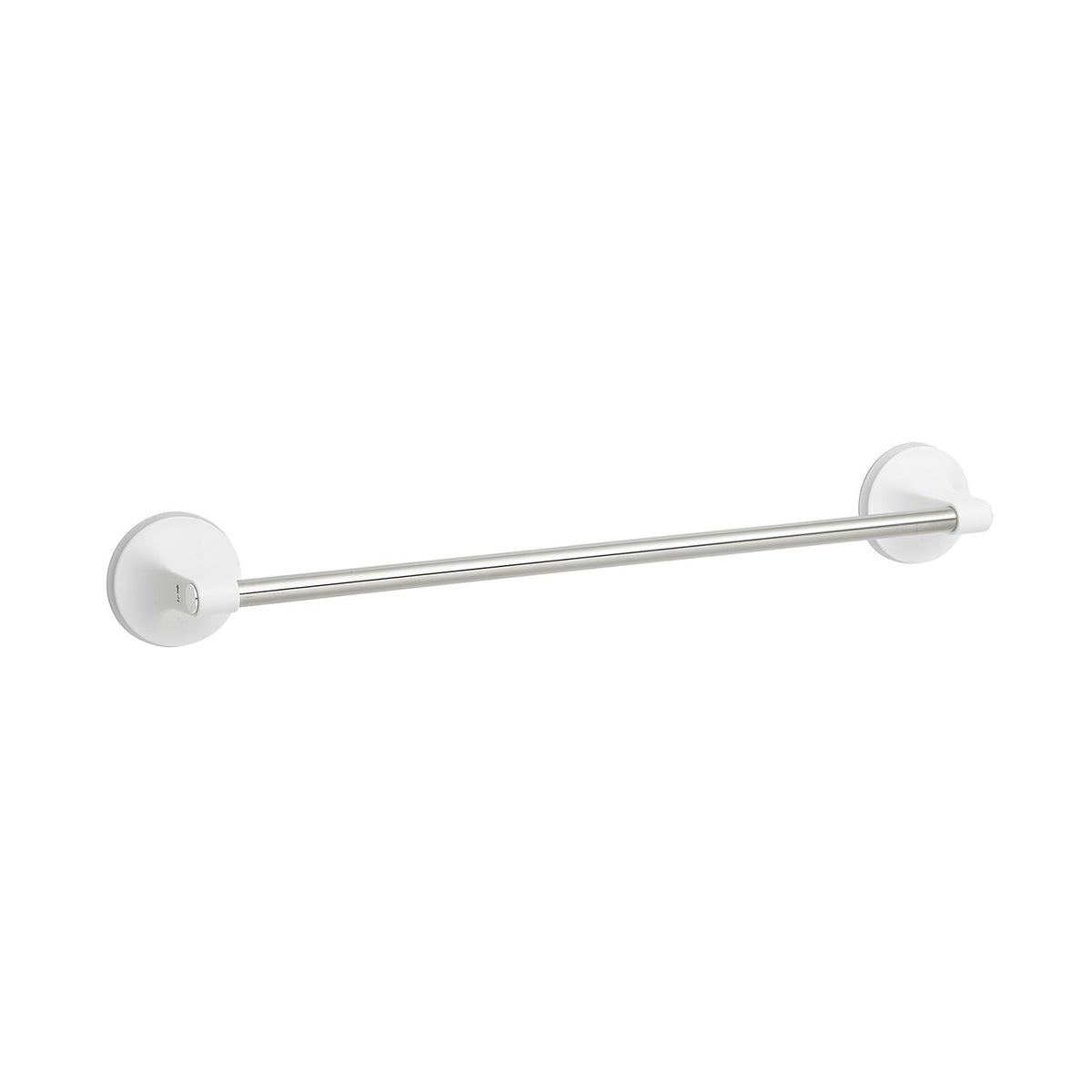 LEC Suction Towel Bar with Auxiliary Plate, Rust-Resistant Stainless Steel Bar for Bathrooms and Washrooms, Holds 1 kg, 26.5 cm Mini or 44 cm