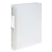 Kyokuto F.O.B COOP Loose-Leaf Binder, Metal Rings Holding About 140 Leaves, Pockets in Both Covers, A5 20-Hole, B5 26-Hole or A4 30-Hole, Clear, White, Grey or Black