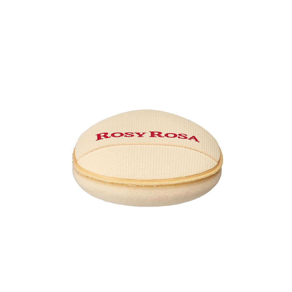 Rosy Rosa Spot Cover Puff, Set of 2 Thick Mini Makeup Puffs for Concealer, Cheeks and Highlights, Latex-Free, with a Soft Case