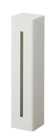 Yamazaki Tower Water Server Side Magnetic Cup Dispenser, Steel Tube for Paper Cups 5.2 to 8 cm Across, 9.5 x 9.4 x 40 cm and 890 g, White