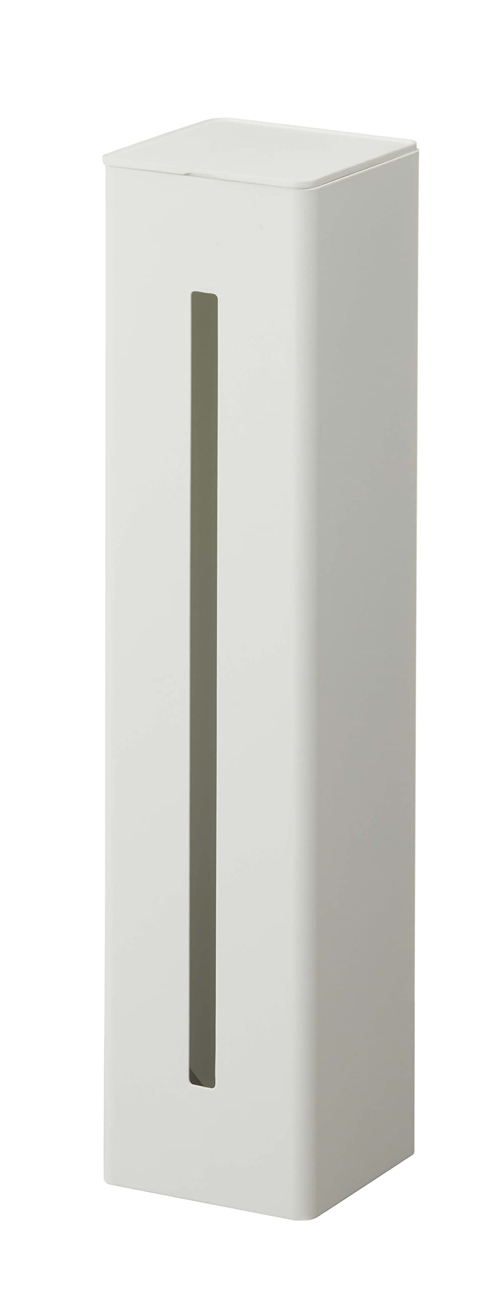 Yamazaki Tower Water Server Side Magnetic Cup Dispenser, Steel Tube for Paper Cups 5.2 to 8 cm Across, 9.5 x 9.4 x 40 cm and 890 g, White