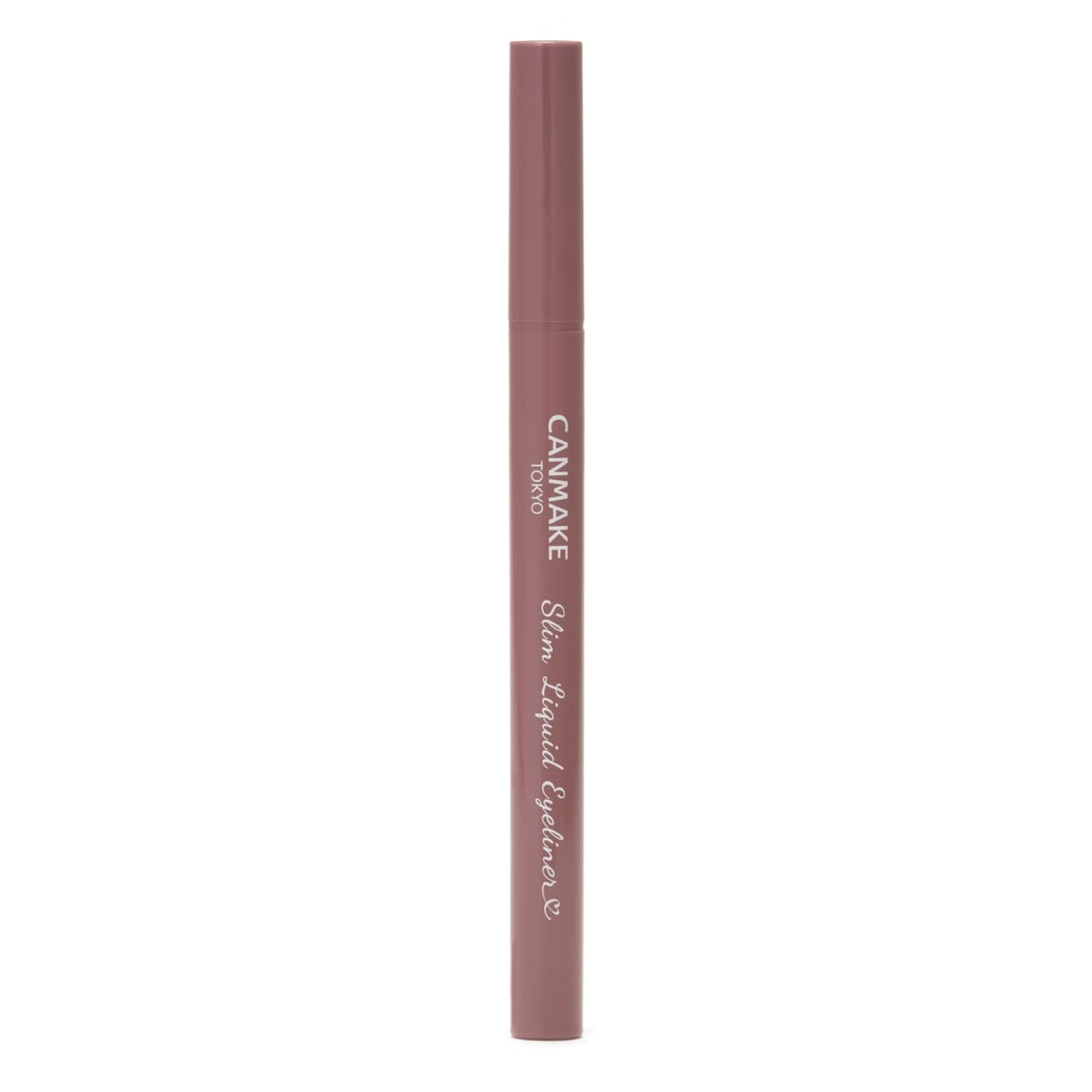 Canmake Slim Liquid Eyeliner, Ultra-Fine Short-Brush Liquid Eyeliner that Draws Thin Lines along the Lash Line, 0.7 mL