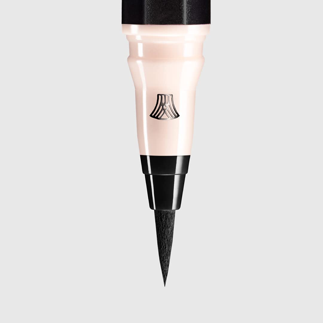 UZU BY FLOWFUSHI Eye Opening Liner Pitch Black, Hot-Water Removable Liquid Eyeliner, Low Irritation, 0.55 mL