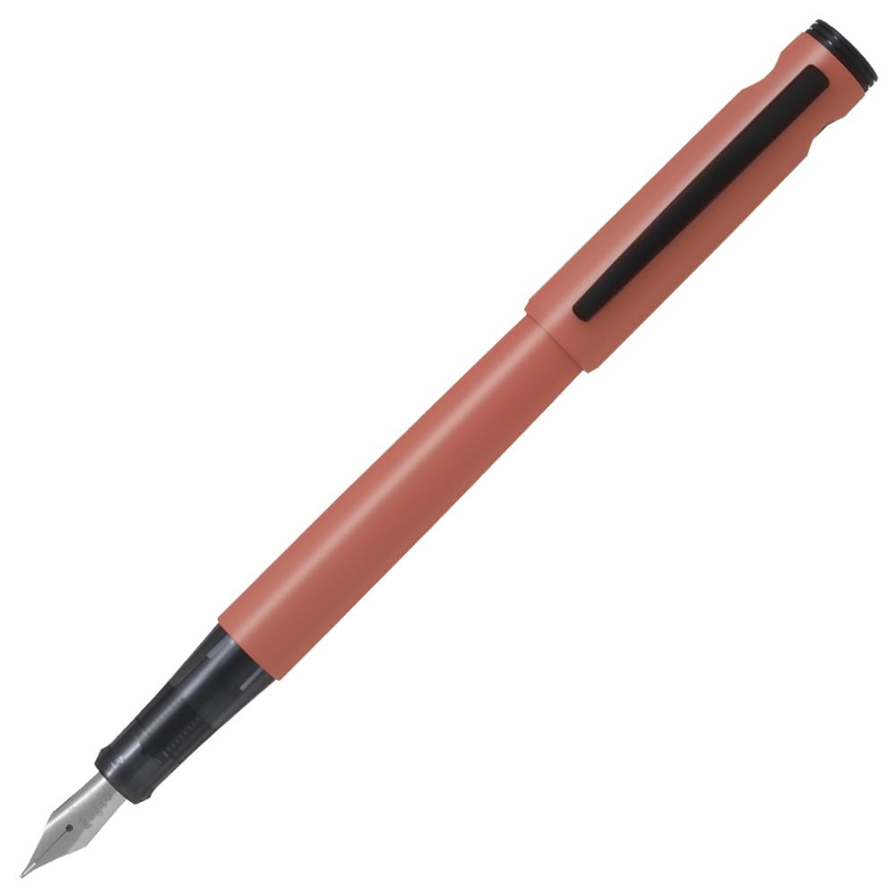 PILOT Lightive Fountain Pen, Fine (F) Nib, Lightweight 12.3 g Cartridge Pen with Black Ink Cartridge, 142 mm, Off-White, Clear, Turquoise, Matte Black, Coral or Navy