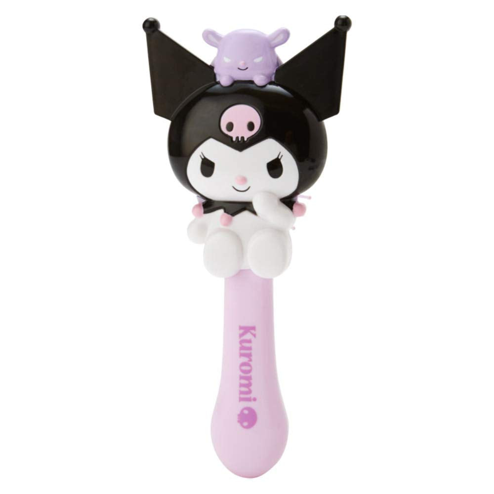 Sanrio Character-Shaped Hair Brush with Cushion Pins, Cinnamoroll, Kuromi, My Melody, Pochacco or Hangyodon