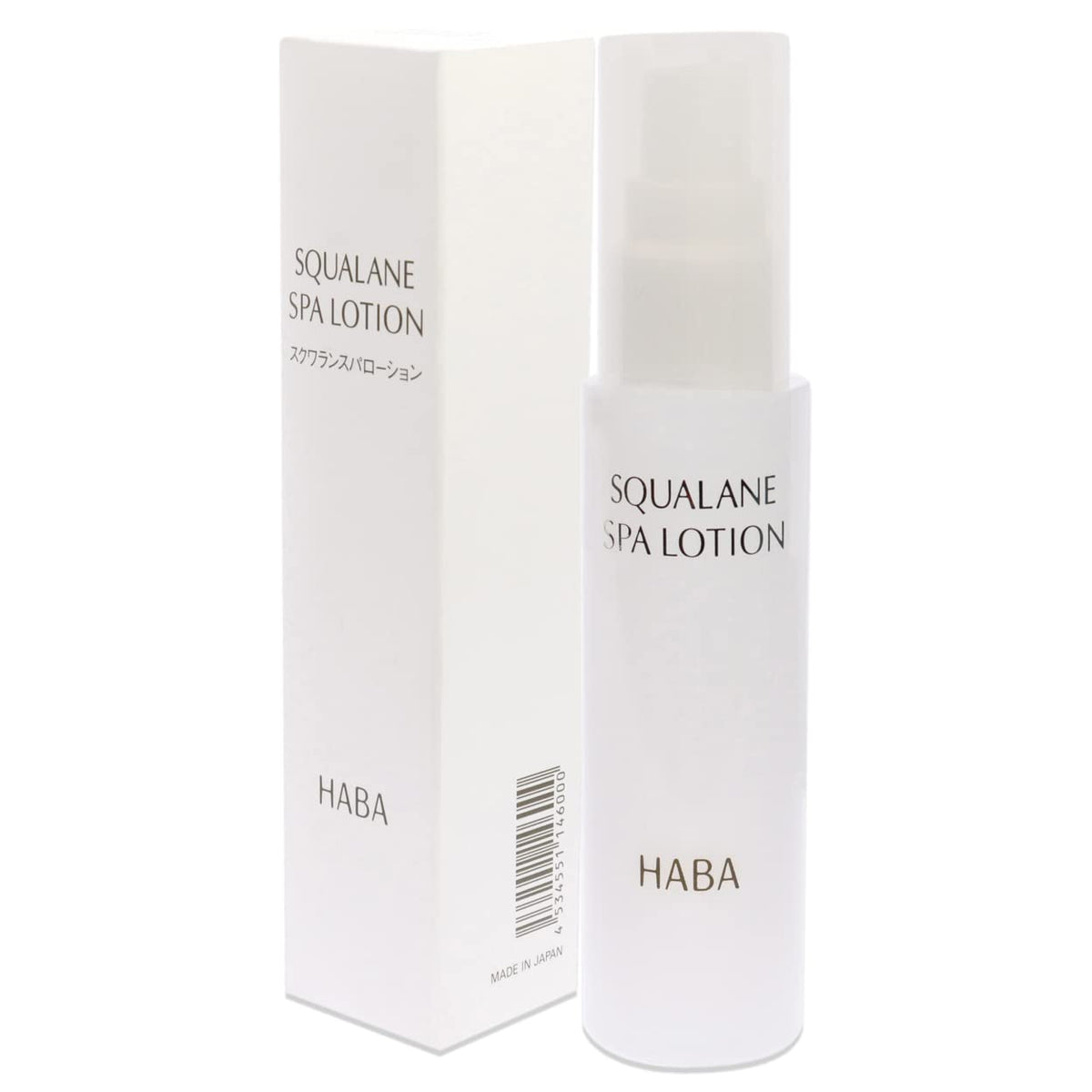 HABA Squalane Spa Lotion 60 ml, Additive-Free Moisturising Lotion with Squalane, Ceramide and Hot Spring Water for Dry Skin