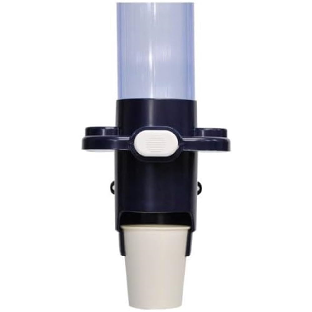 Sunnap Cup Pon Wall Cup Dispenser, Magnet or Screw Mount Holder for 150 ml Paper Cups, 14 x 44 cm and 650 g, Holds Up To 60 Cups, Blue