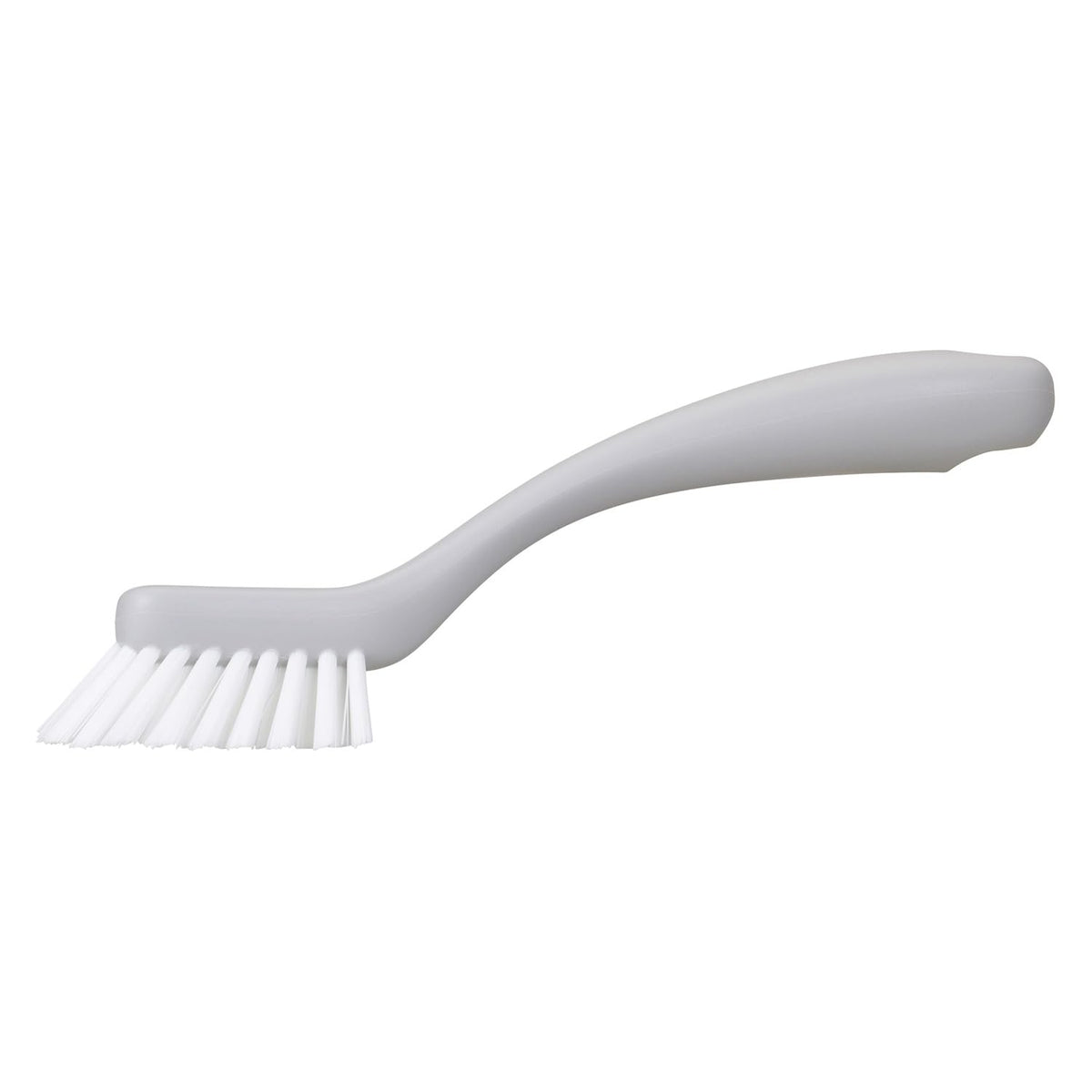 Marna Gap and Groove Bath Brush, Mini Angled Brush for Drains, Taps and Corners with a Hanging Hole, About 20.4 cm Long, White or Grey