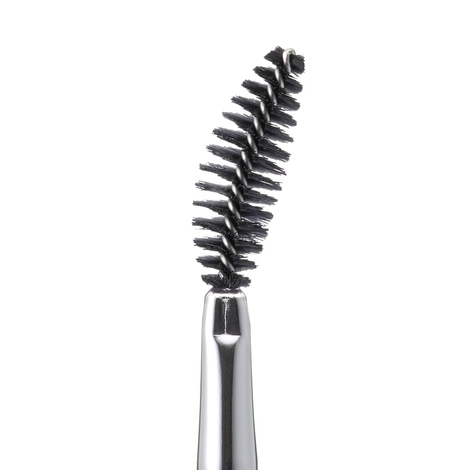 Rosy Rosa Soft Curve Screw Brush, Gently Curved Spiral Brush for Eyebrows and Lashes, Soft-Tipped PBT Bristles